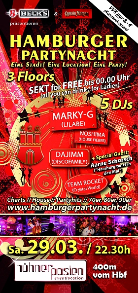 Hamburger Partynacht 2014 Hühnerposten