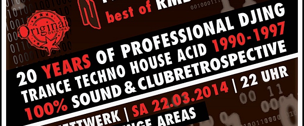 20 Years of professional DJing 2014 Edelfettwerk Hamburg
