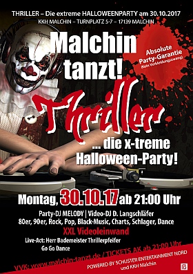 Malchin tanzt 2017 Thriller Halloween Party KKH