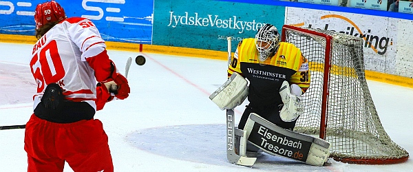 Dänemark Deutschland Eishockey Länderspiel Vojens 2018