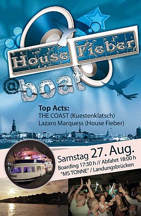 House Fieber Bootsparty 2022 Hafen Hamburg