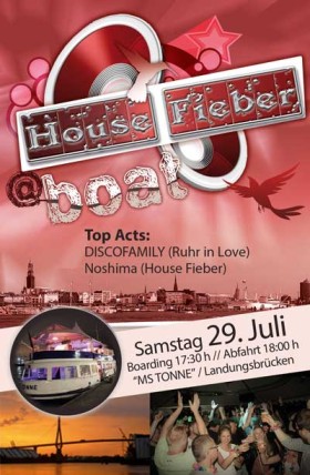 House Fieber Bootsparty 2023 Hafen Hamburg