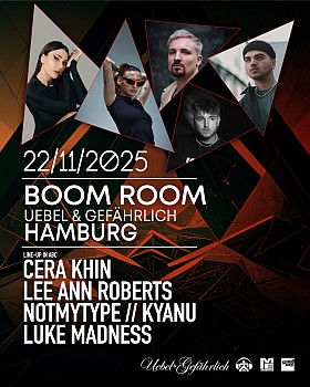 Boom Room 2025 Uebel und Gefaehrlich Hamburg