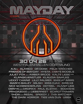 Mayday 2026 Festival Westfalenhallen Dortmund